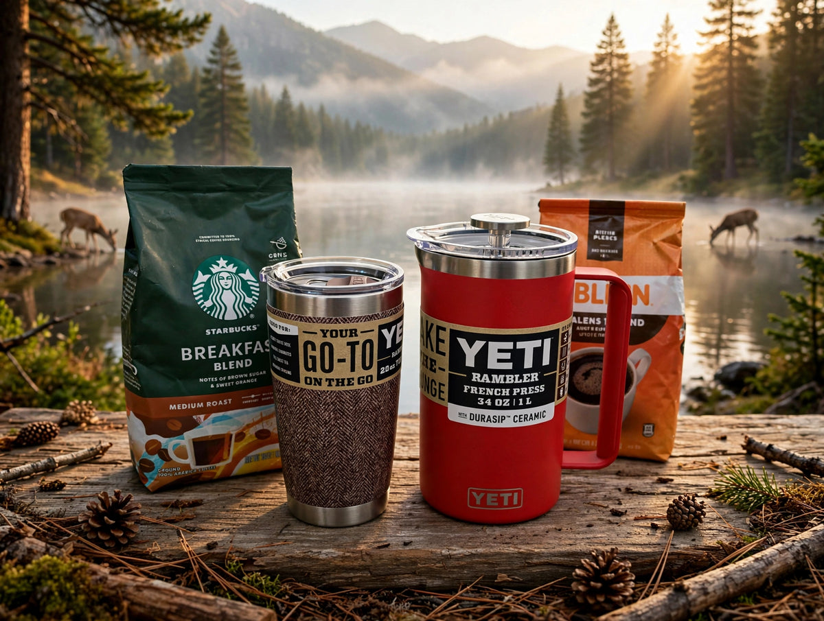 YETI Rambler Combo — French Press 34 oz + Tumbler (Free Shipping)